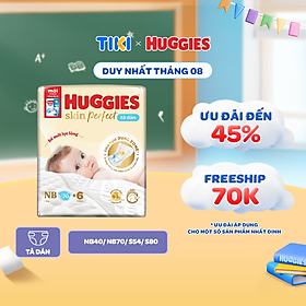 Tã dán sơ sinh tràm trà tự nhiên huggies nb40/nb70/s54/s80
