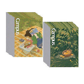 Lốc 10 quyển vở kẻ ngang khổ B5 HEALING Campus 120 trang NB-BHEA120 / Vở kẻ ngang Campus BHEA120