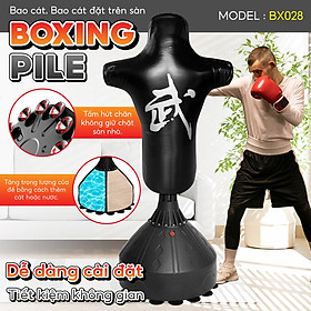 BG Trụ Đấm Bốc BG028 Tự Cân Bằng Cao Cấp BOXING PILE, Bao Cát Đấm Bốc Võ Thuật,Trụ Hơi Đấm Bốc Phản Xạ