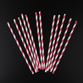 12 Pieces Striped Unicorn Drinking Straws Kids Birthday Party Tableware