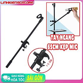 Mua Tay treo ngang kẹp micro hỗ trợ thu âm  biểu diễn sân khấu  thuyết trình tiện lợi hiệu quả   KHÔNG BAO GỒM CHÂN  