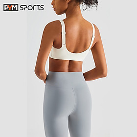 Áo Bra Lulu CD tập Gym-Yoga PYMSPORT PYMBR042 dáng crotop 2 dây nâng ngực, khoét lưng sâu