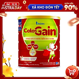 Sữa bột Vitadairy Colos Gain 1+ 800g từ 1 đến 10 tuổi giúp trẻ tăng cân nhanh, thoát khỏi tình trạng suy dinh dưỡng thấp còi.