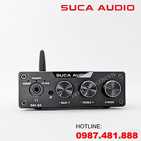 Hình ảnh Bộ Giải Mã Âm Thanh SUCA AUDIO DAC Q4 - tăng giảm được bass treble, giải mã 24bit/192 khz - Đọc Trực Tiếp USB, kết nối Bluetooth 5.0 - Hàng chính hãng