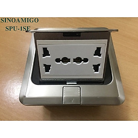 Mua Bộ ổ cắm điện âm sàn SINOAMIGO SPU 1SE màu bạc lắp điện  mạng  HDMI... Hàng chính hãng