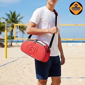 Túi Đựng Giày Thể Thao TNBags TN.B 9002 Màu Đỏ – Ngăn Rộng, Sang Trọng, Chống Nước, Logo Dập Nổi Cá Tính, Dây Đeo Thoải Mái!