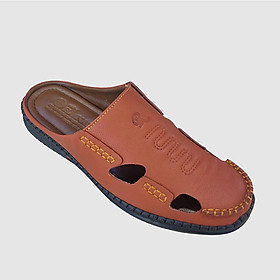 Dép Bít Mũi Nam HÀ NAM Da Bò Thật Cao Cấp GSB20116