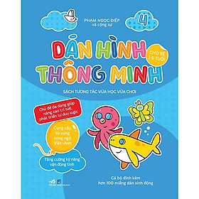 Dán hình thông minh cho bé 1-5 tuổi Sách tương tác vừa học vừa chơi