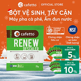Mua  Hàng chính hãng  Bột vệ sinh  tẩy cặn hữu cơ dành cho máy pha cafe  ấm đun nước - Cafetto Renew (25g)