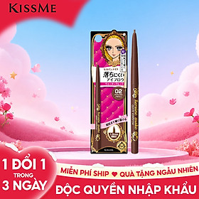 Bút Chì Sáp Kẻ Lông Mày Lõi Siêu Mịn Không Thấm Nước Màu Nâu Tự Nhiên #02 Kissme Heroine Make Quick Eyebrow 0.07 G