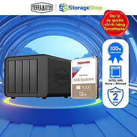 Mua Bộ Ổ cứng mạng NAS TerraMaster F4-424+N300 12T Hàng chính hãng