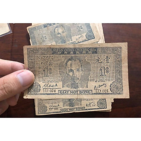 Mua Tiền cổ Việt Nam 1 đồng Bắc Việt giẩy rơm  1 trong những tờ tiền đầu tiên của Việt Nam