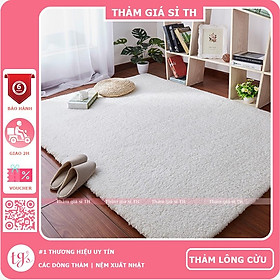 Thảm Lông Cừu Màu Trắng | Thảm Trang Trí Phòng Khách - Phòng Ngủ - Thảm Trải Sofa - Thảm Dành Cho Bé