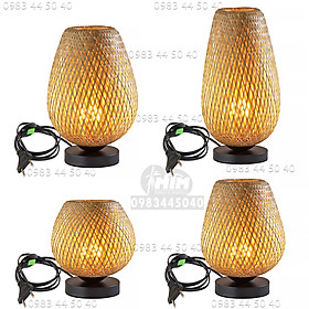 Mua Đèn tre trang trí  đèn ngủ tre 2 lớp tròn dài