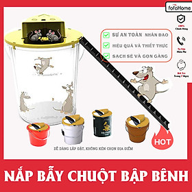 Bẫy Chuột Thông Minh Tự Động Hiệu Quả, Nắp Bẫy Chuột Thông Minh Nắp Trượt Tự Động Bập Bênh Không Kèm Thùng Nhựa