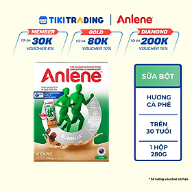 Sữa Bột Anlene vị Cà phê (Hộp giấy 280g)