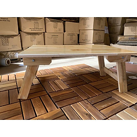 Mua Bàn gỗ bệt gấp gọn học sinh gỗ thông tự nhiên kích thước 40x60 dày 1 8cm - Hàng Chât Lượng Cao