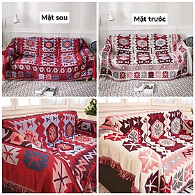 Mua Thảm thổ cẩm decor vintage  Thảm trải sofa  Trải Sàn ( sử dụng đc 2 mặt)