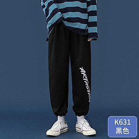 Quần Jogger Màu Trơn In Chữ Đơn Giản Thời Trang Cho Nam Size M