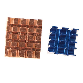 Copper Aluminium Cooling  Heat Sinks with Thermal Pad for  Pi