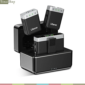 Ulanzi AM18 - Micro Cài Áo Không Dây Kênh Đôi Cho Máy Ảnh, Điện Thoại, Bộ Nhớ Trong 8GB, Thời Lượng Pin 20 Giờ - Hàng chính hãng