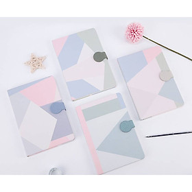 Sổ tay bìa cứng Geometry khoá từ A5 128 trang - 1 cuốn (giao hình ngẫu nhiên)