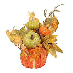 Artificial Pumpkin Flower Desktop Home Party Decorative Harvest Pumpkin Decor