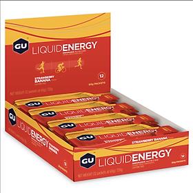 Gel Năng Lượng Dạng Nước Cho Sự Bền Bỉ GU Liquid Energy 12 gói 60g I 100 calo I pha trộn tuyệt vời giữa carbohydrate phức tạp và đơn giản, chất điện giải và axit amin chuỗi nhánh (BCAA) I Uống ngay, dễ tiêu hóa I Thuần chay, không chứa gluten, Lactose