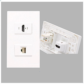 Mua Bộ Wallplate 2 cổng âm tường HDMI-LAN