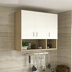 Mua Tủ gỗ treo tường đa năng mini giá rẻ tủ bếp 3 cánh ốp tường nhiều kích thước gỗ MDF nhập khẩu cao cấp dễ dàng lắp ghép