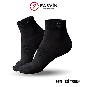 Tất nam cổ trung Fasvin mềm mịn co giãn tốt TN21902.HN