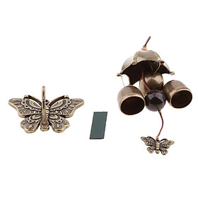 Metal Bells Wind Chime Outdoor Garden Hanging  Ornament Butterfly