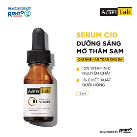 Seum VItamin C 10% dưỡng trắng mờ thâm sạm Acnes Lab C10 serum 15ml