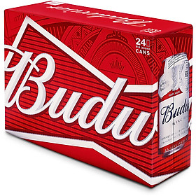 Thùng 24 Lon Bia Budweiser (330ml / Lon) - AD