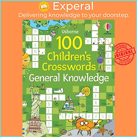 Sách - 100 Children's Crosswords: General Knowledge by Pope Twins (UK edition, paperback)