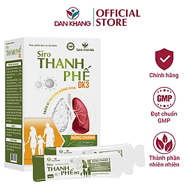 Hộp Siro Thanh Phế DK3 hỗ trợ giảm ho, giảm đờm, giảm đau họng, khan tiếng, viêm họng