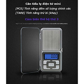 Mua Cân điện tử Cân tiểu li điện tử bỏ túi độ chính xác cao 200g/0.01g 500g/0.01g MH-200 + TẶNG 2 PIN