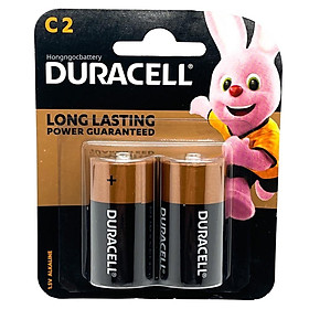 Vỉ 2 Viên Pin Trung ( Pin C ) DURACELL 1,5V Siêu Bền - Hàng chính hãng