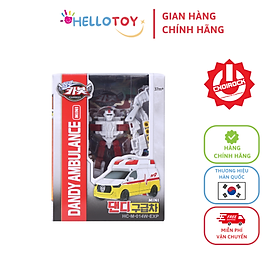 Đồ Chơi Mô Hình Lắp Ráp Xe Hơi Biến Hình HELLO CARBOT Mini Dandy Ambulance