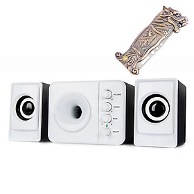 Mua Combo Bộ 3 Loa Máy Tính USB D205 + Bật lửa khò hình đầu rồng (màu ngẫu nhiên)