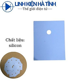 Mua Túi 10 tấm Lót Cách Điện TO-3P Silicon  Lót Sò Silicon TO-247 Chuyên Dụng 19x24mm loại tốt