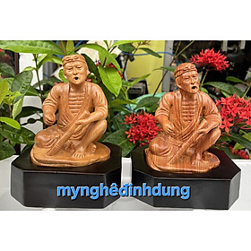 Mua Tượng ông nông dân xông trầm  bằng gỗ ngọc Am thơm nức cao 20cm