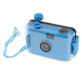 Underwater Waterproof Lomo Camera Mini Cute 35mm Film With Housing Case Blue