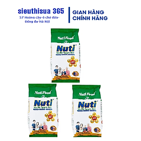 Combo 3 túi sữa bột nguyên kem nutifood 400g