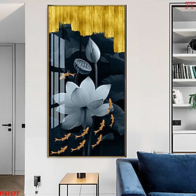 Mua Tranh Trang Trí Phòng Khách - Tranh Canvas Cá Chép Tuyệt Đẹp