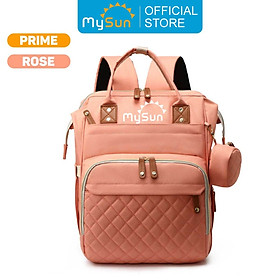 Balo bỉm sữa cho mẹ và bé đa năng giữ nhiệt cao cấp chính hãng MySun Prime