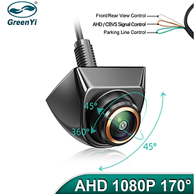 Camera lùi GreenYi G3AHD899 xoay 360 độ, độ nét cao AHD 1080P  - Công nghệ cảm biến quang học, chip xử lý cực nét - HÀNG NHẬP KHẨU