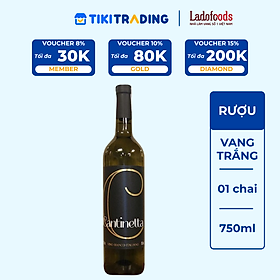 Rượu Vang Trắng Ladofoods Cantinetta - Vino Bianco Italiano - 750 ml 12% - Không kèm hộp