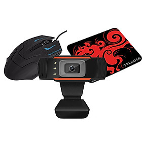 Mua Webcam Cho Máy Tính  Laptop A870 Kèm Chuột Và Pad Chuột AZONE