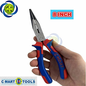 Mua Kìm nhọn cán xanh đỏ C-Mart B0153-8 200mm 8inch